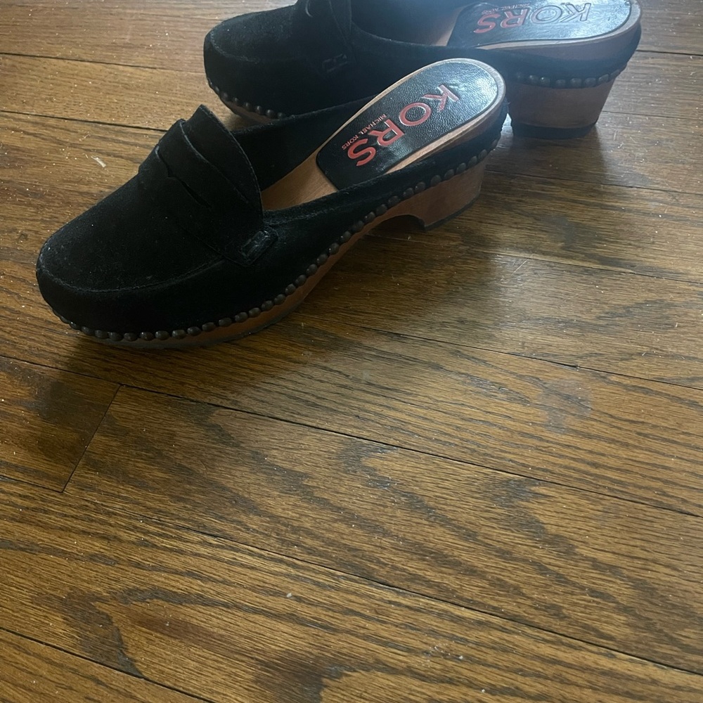 Michael Kors Black suede shoes